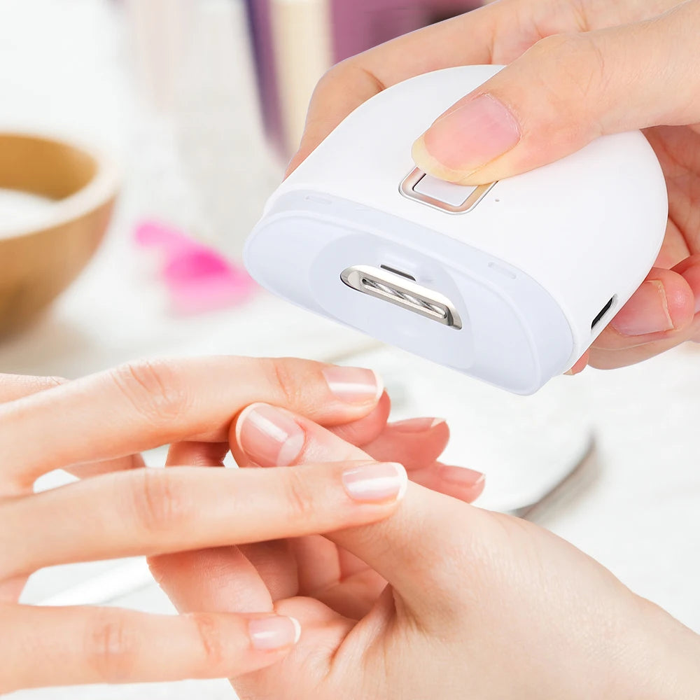 USB Elektrischer Nagelknipser mit LED Licht 2-Gang für Babys und Erwachsene