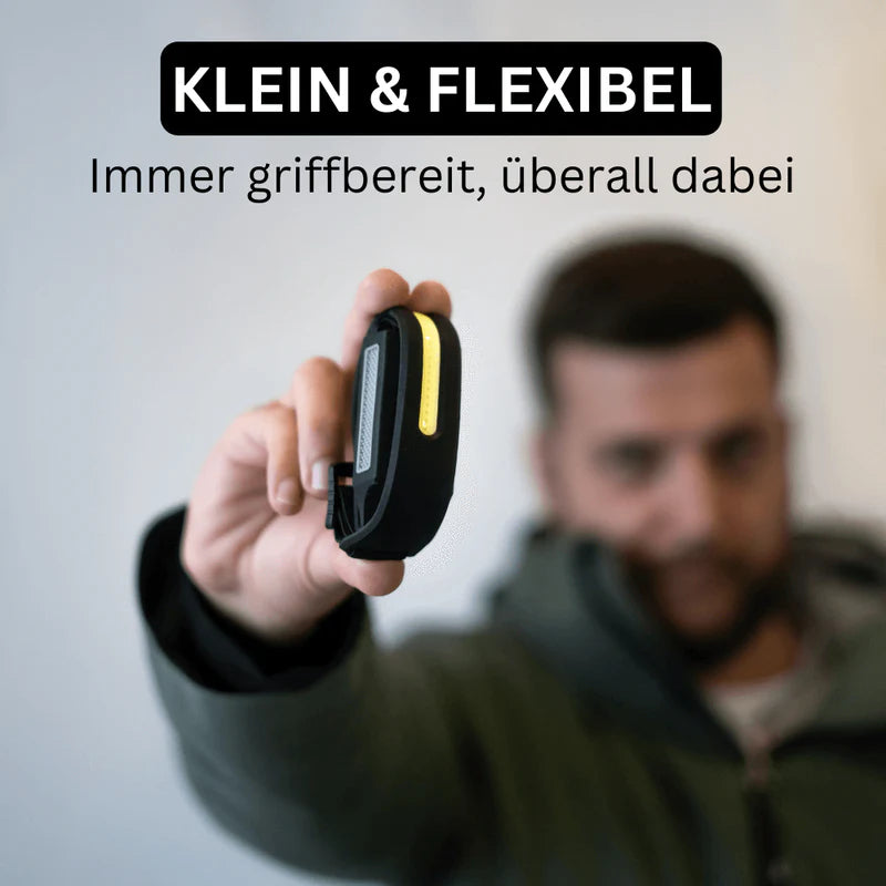 "ALPINEON-Mehr als Licht – ein Statement"  LED-Sensor-Stirnlampe mit integriertem Akku