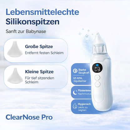 "ClearNose Pro" Der Nasensauger, der dein Baby nicht schreien lässt