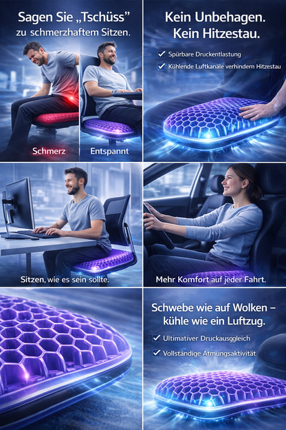 "AirRelief ProSeat" ergonomischer Sitzkomfort mit Luft- und Gelzirkulation