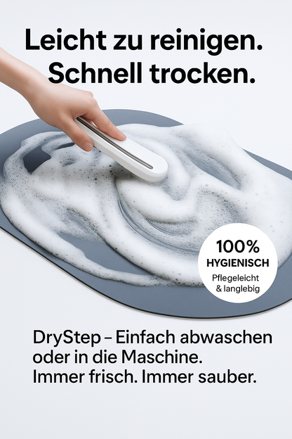 "DryStep-Deine Matte fürs Wohlfühlbad" super saugfähige Boden-Duschmatte
