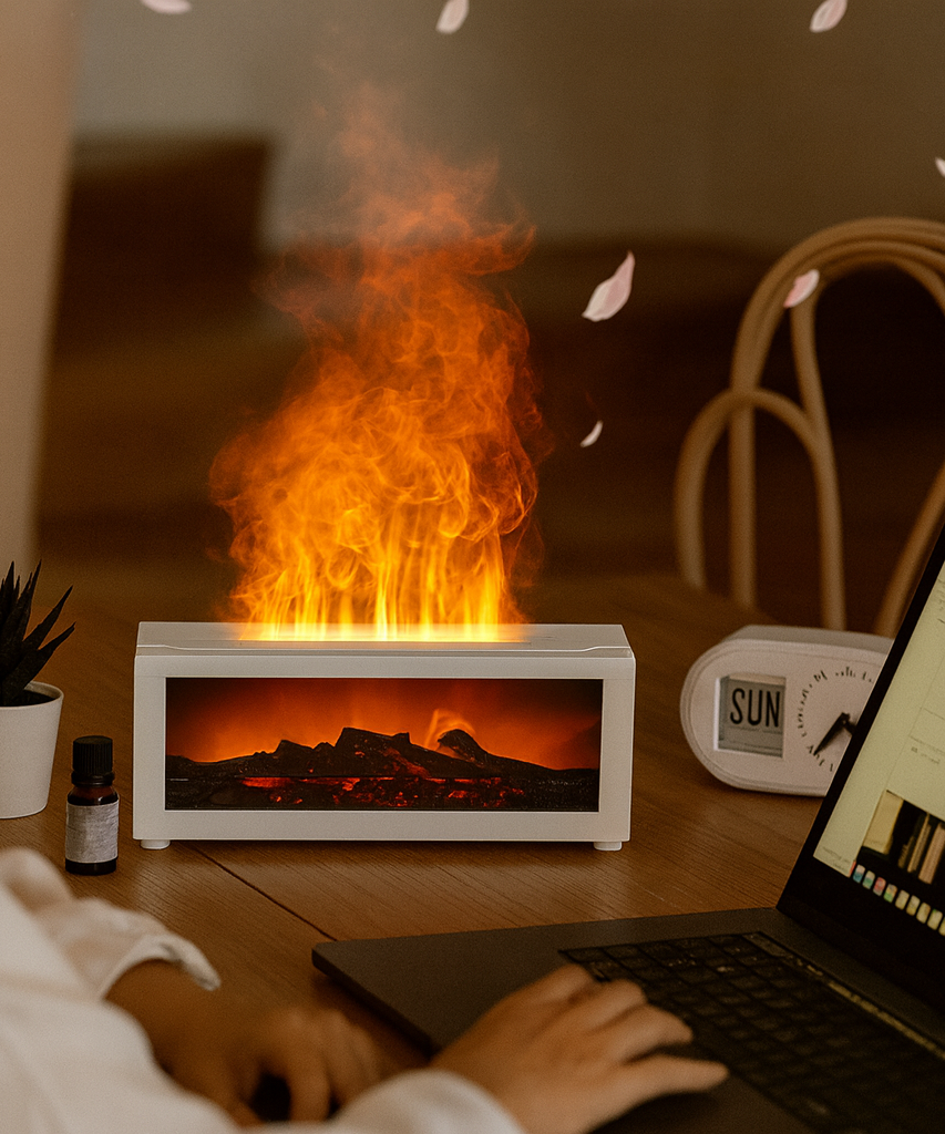 "AromaFeuer Diffusor" Nicht nur Duft – Atmosphäre auf Knopfdruck