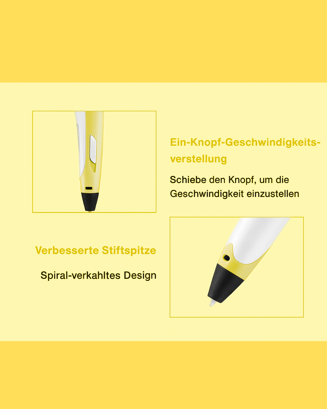 "3Dzauber – wo Ideen Form annehmen" 3D-Stift für Kinder mit PLA-Filamenten & Reiseetui