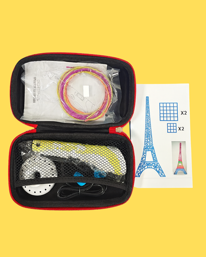 "3Dzauber – wo Ideen Form annehmen" 3D-Stift für Kinder mit PLA-Filamenten & Reiseetui